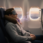 Omsy Lavantalı Seyahat Boyun Yastığı koyu kahverengi