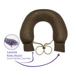 Omsy Lavantalı Seyahat Boyun Yastığı koyu kahverengi