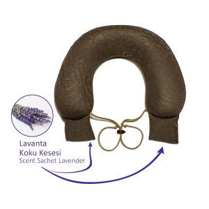 Omsy Lavantalı Seyahat Boyun Yastığı koyu kahverengi