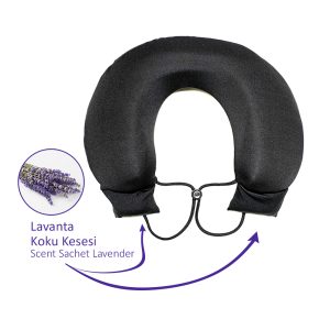 Omsy Lavantalı Seyahat Boyun Yastığı siyah