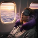 Omsy Lavantalı Seyahat Boyun Yastığı mor