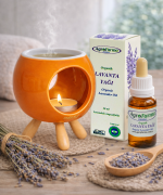 Ayaklı Seramik Buhurdanlık-Turuncu